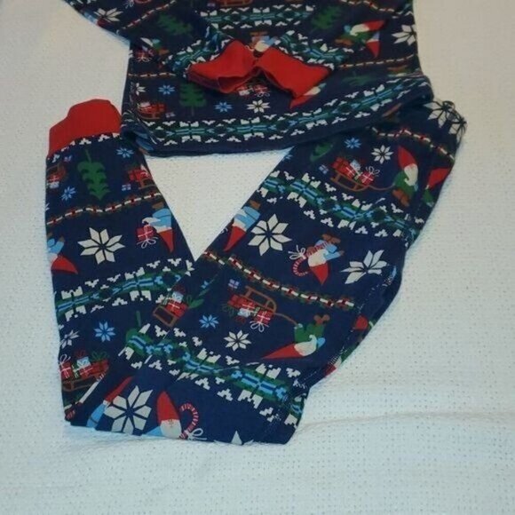 Hanna Andersson Holiday Images Multi-colored Unisex Sz 8 2-piece Pajama Set - Picture 9 of 9